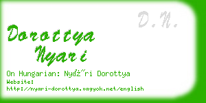 dorottya nyari business card